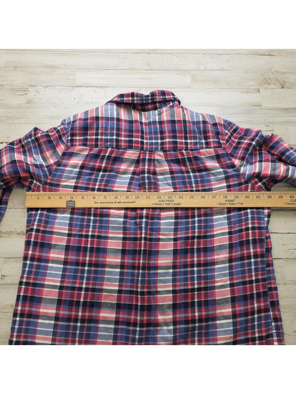 L.L.Bean Women's Fleece-Lined Plaid Flannel Shirt Multicolor Size MED - Cozy - Picture 5 of 5
